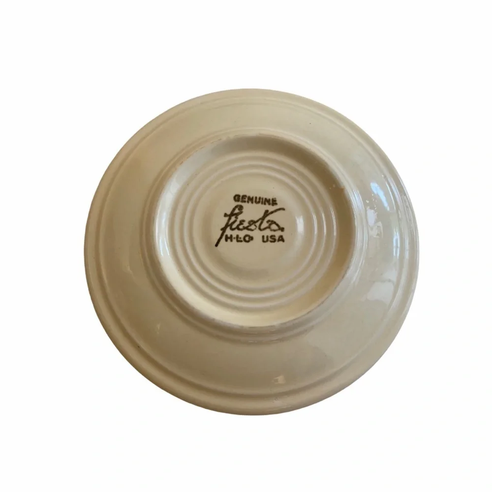 Vintage Fiestaware Saucer Ivory